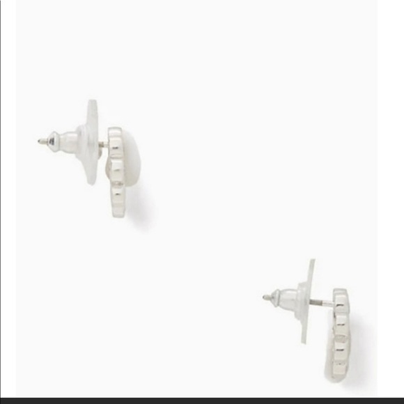 NWT KATE SPADE SILVER FULL CIRCLE PENDANT NECKLACE AND EARRINGS SET! SOLD OUT! - Picture 4 of 5